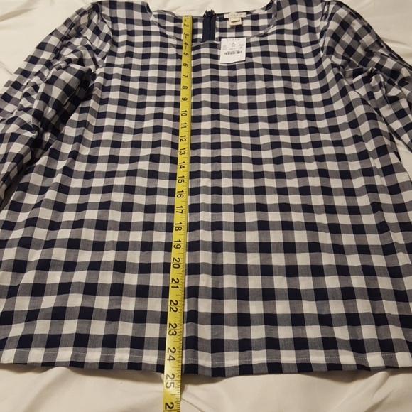 J Crew gingham blouse XS - Picture 5 of 5